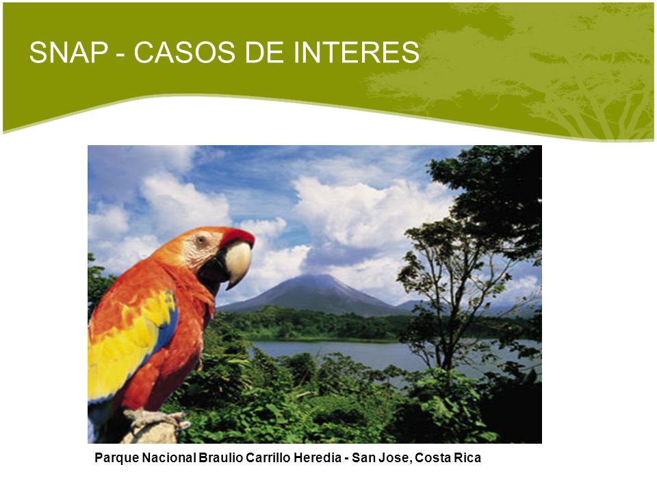SNAP - CASOS DE INTERES Parque Nacional Braulio Carrillo Heredia - San Jose, Costa Rica