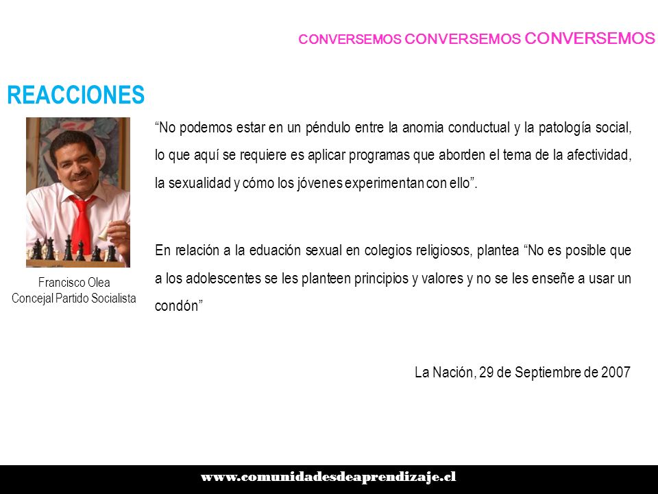 Francisco Olea Concejal Partido Socialista