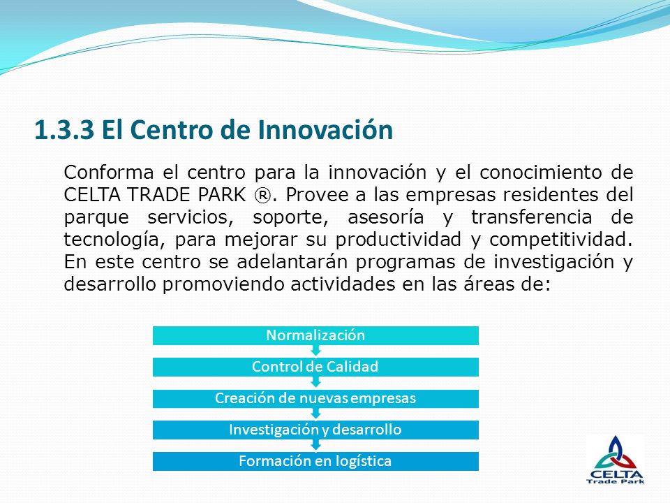 1.3.3 El Centro de Innovación