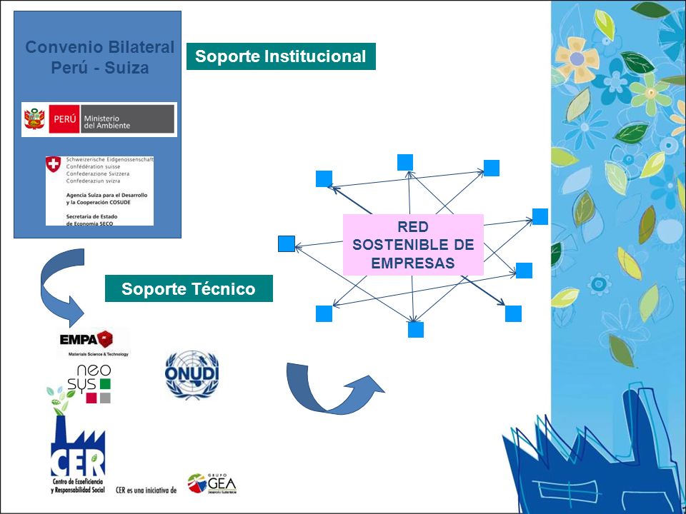 Convenio Bilateral Perú - Suiza Soporte Institucional Soporte Técnico