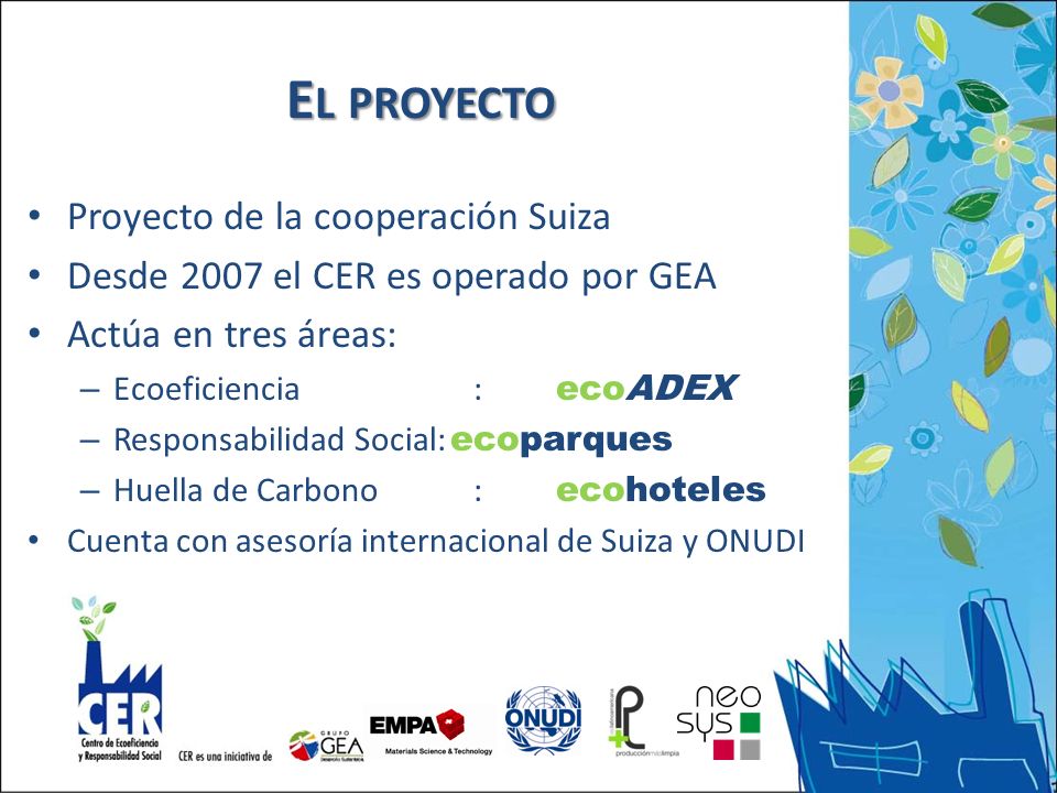 El proyecto Proyecto de la cooperación Suiza
