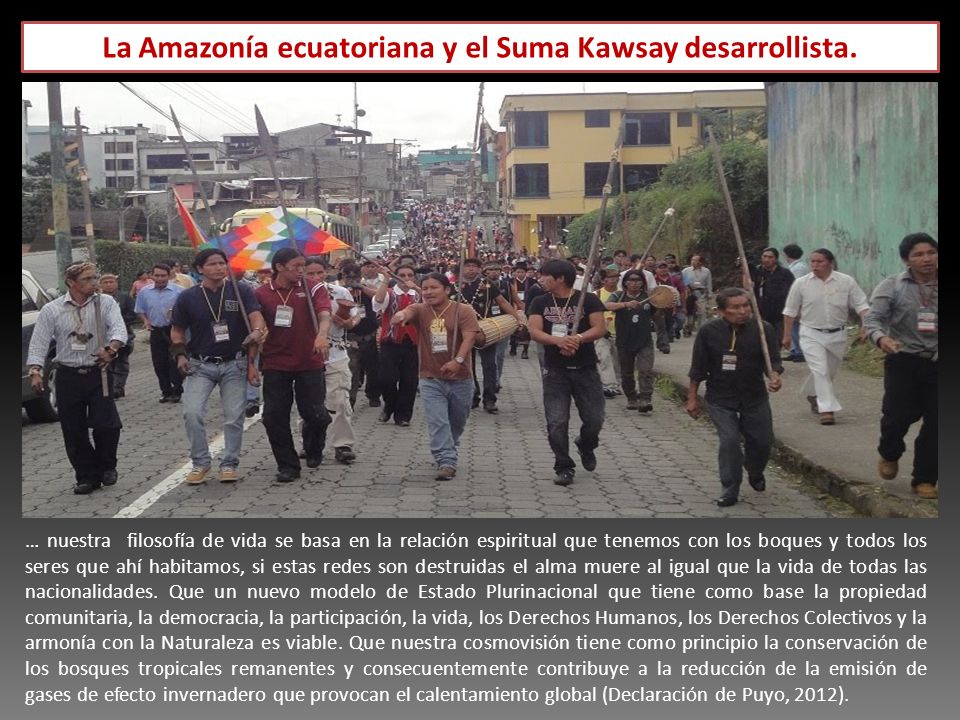 La Amazonía ecuatoriana y el Suma Kawsay desarrollista.