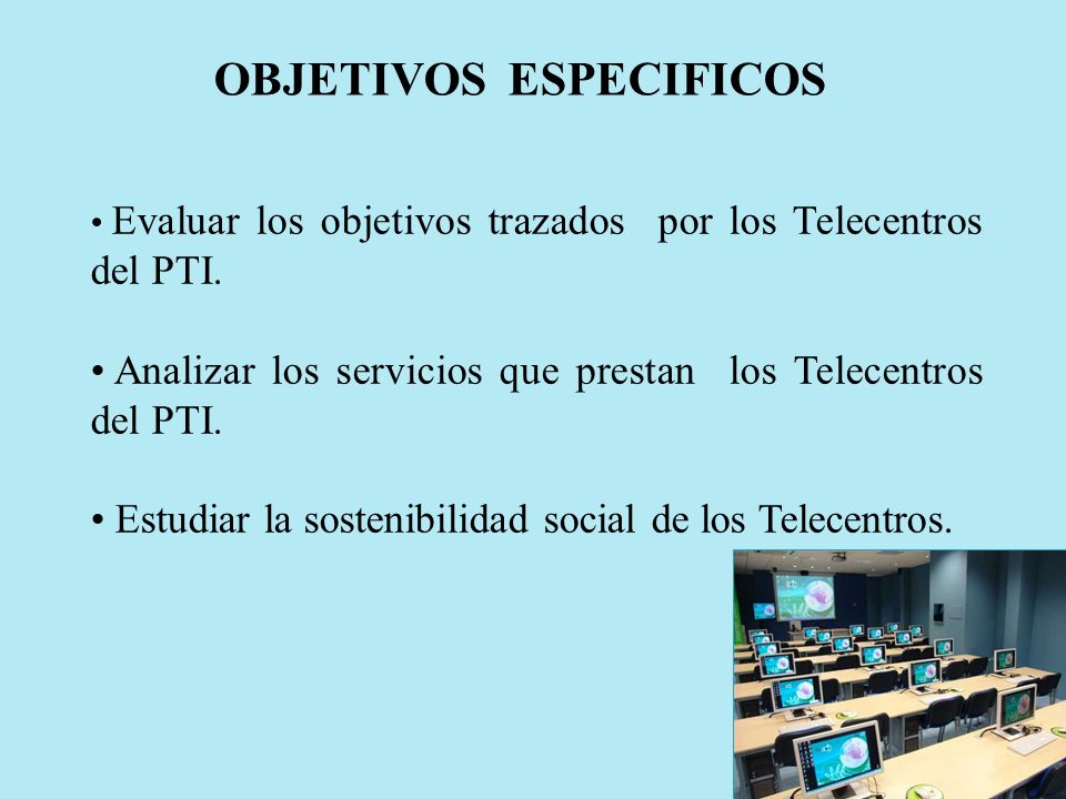 OBJETIVOS ESPECIFICOS