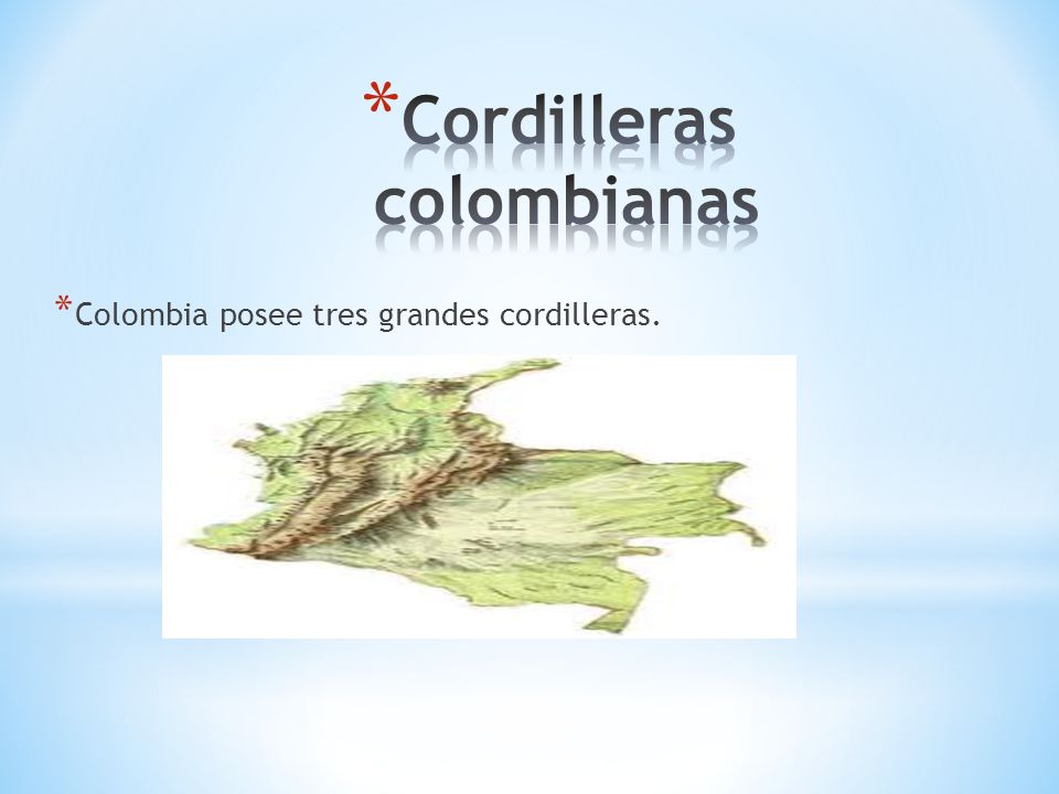 Cordilleras colombianas