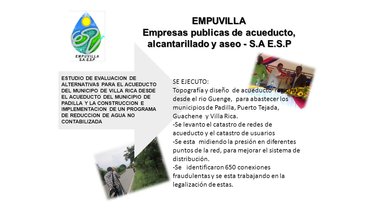 Empresas publicas de acueducto, alcantarillado y aseo - S.A E.S.P