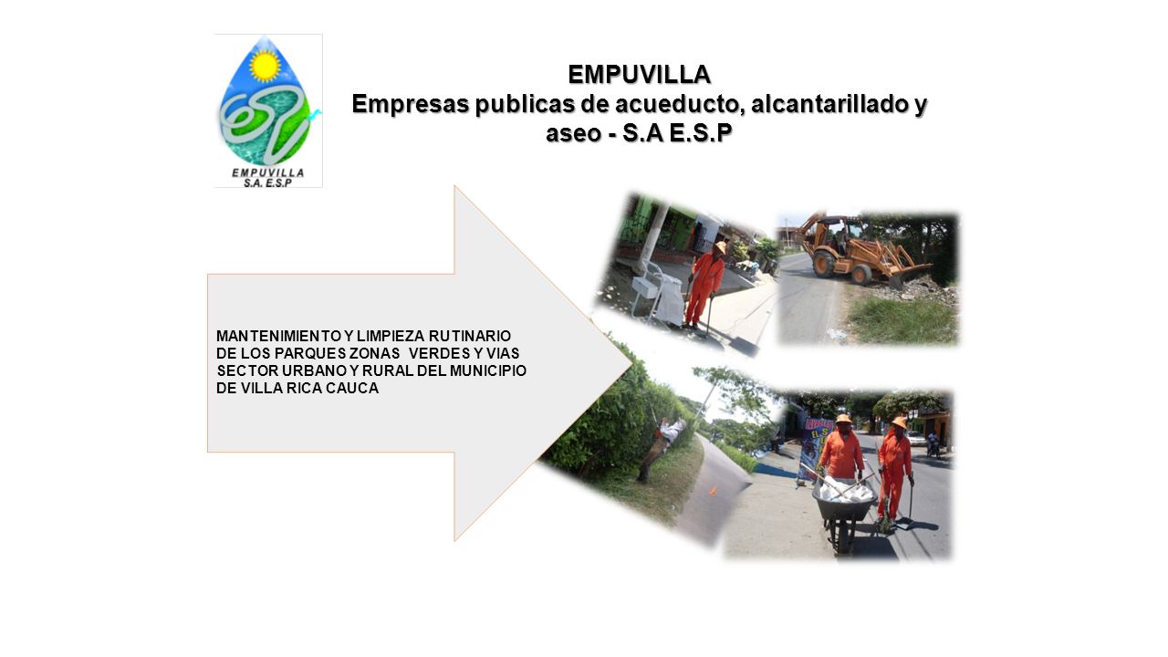 Empresas publicas de acueducto, alcantarillado y aseo - S.A E.S.P