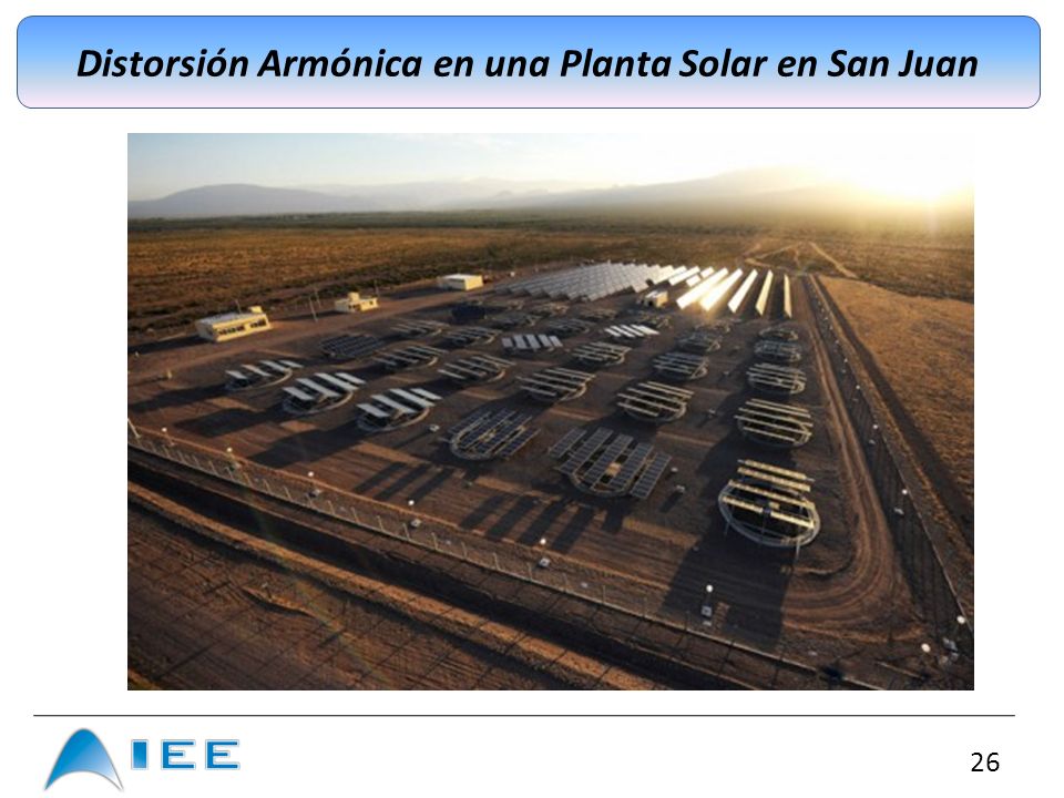 Distorsión Armónica en una Planta Solar en San Juan