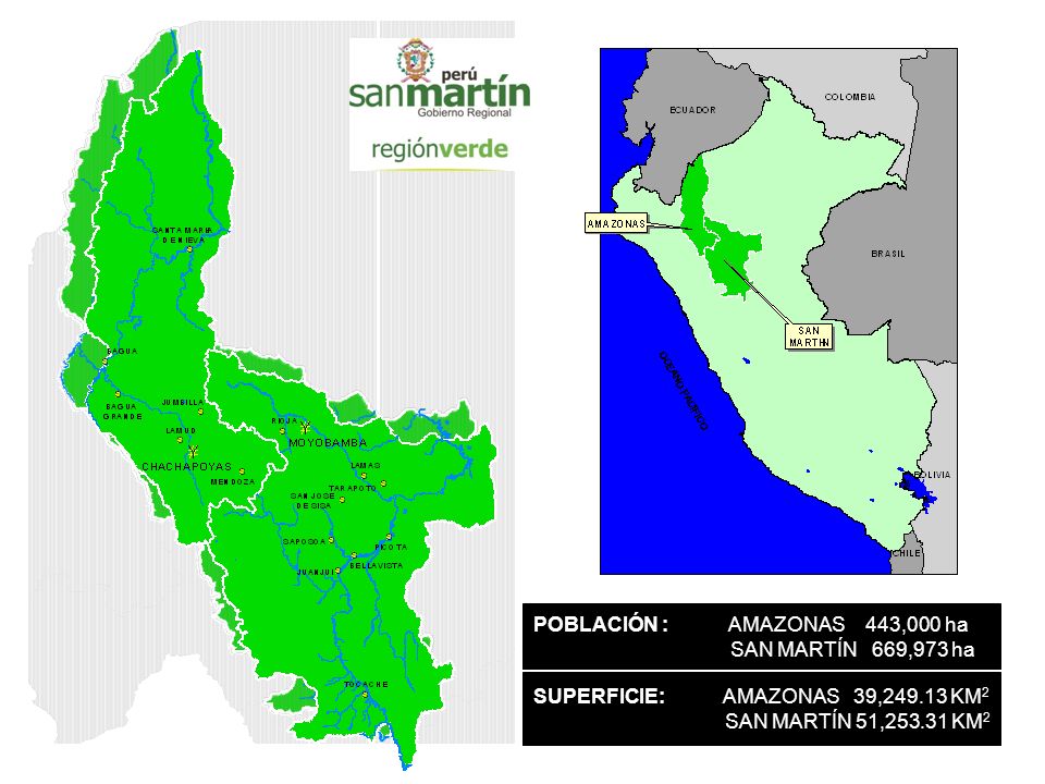 POBLACIÓN : AMAZONAS 443,000 ha