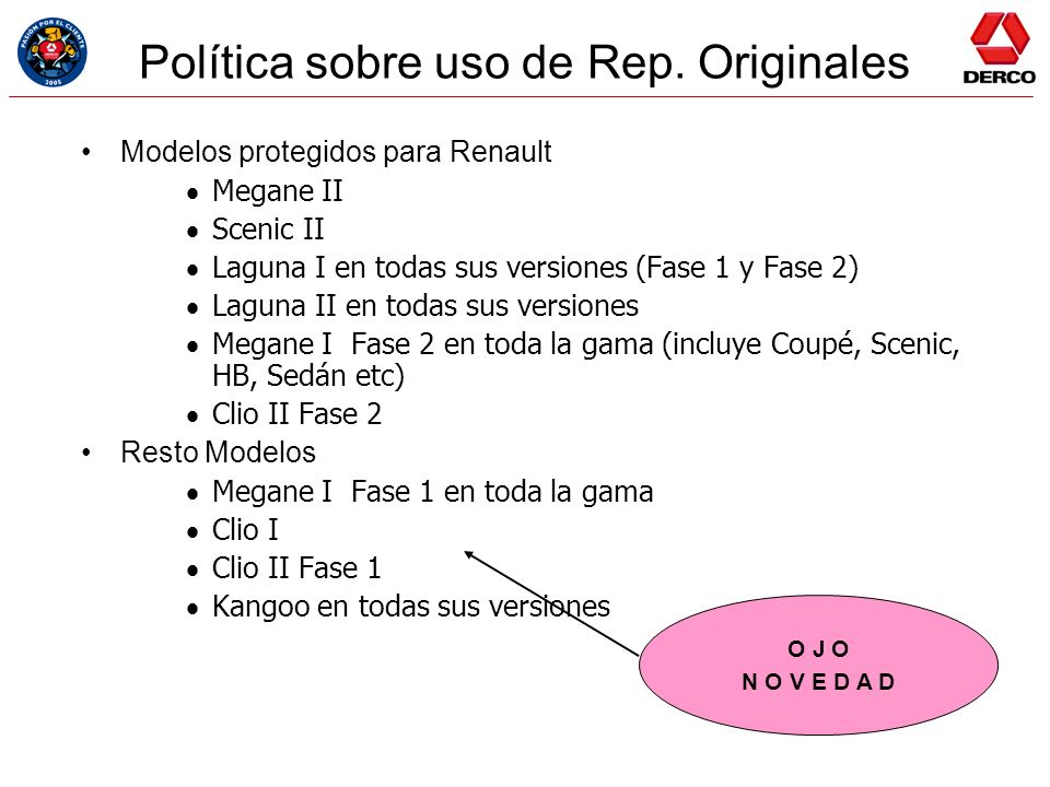 Política sobre uso de Rep. Originales