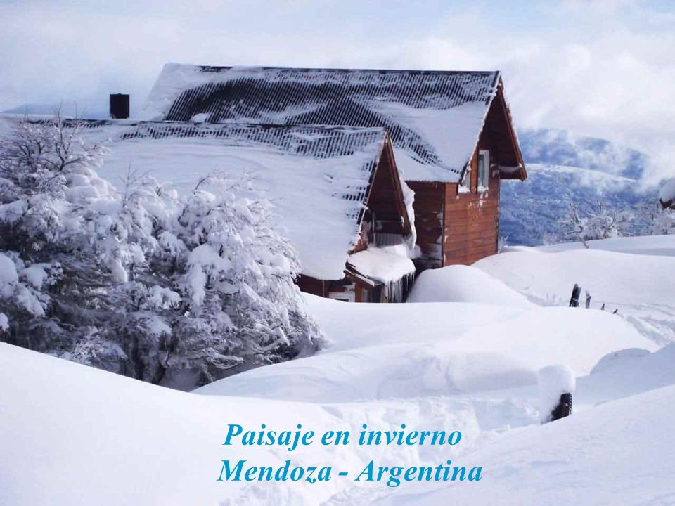 Paisaje en invierno Mendoza - Argentina