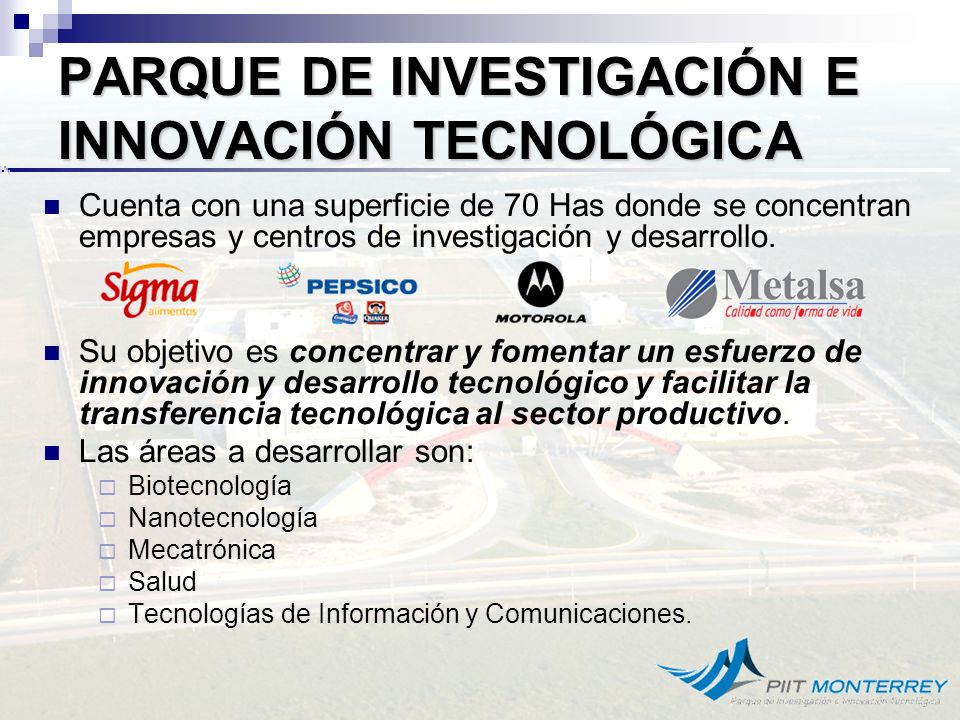PARQUE DE INVESTIGACIÓN E INNOVACIÓN TECNOLÓGICA