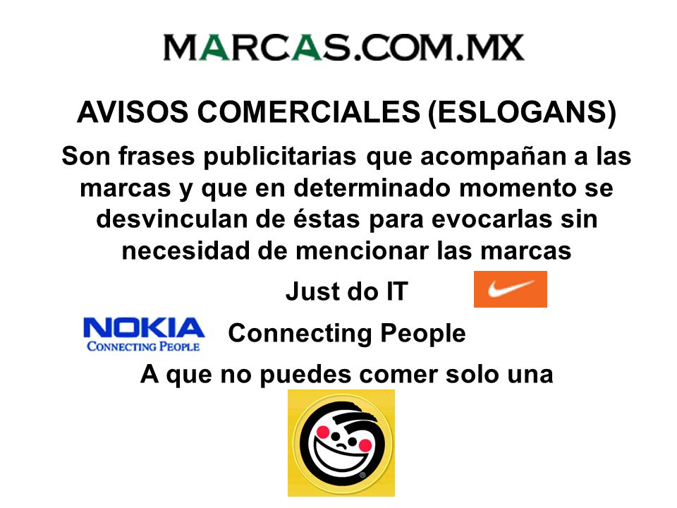 AVISOS COMERCIALES (ESLOGANS) A que no puedes comer solo una