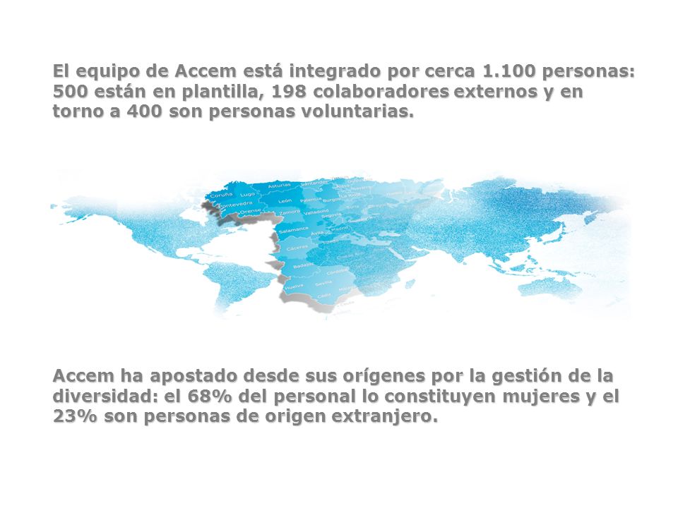 El equipo de Accem está integrado por cerca 1