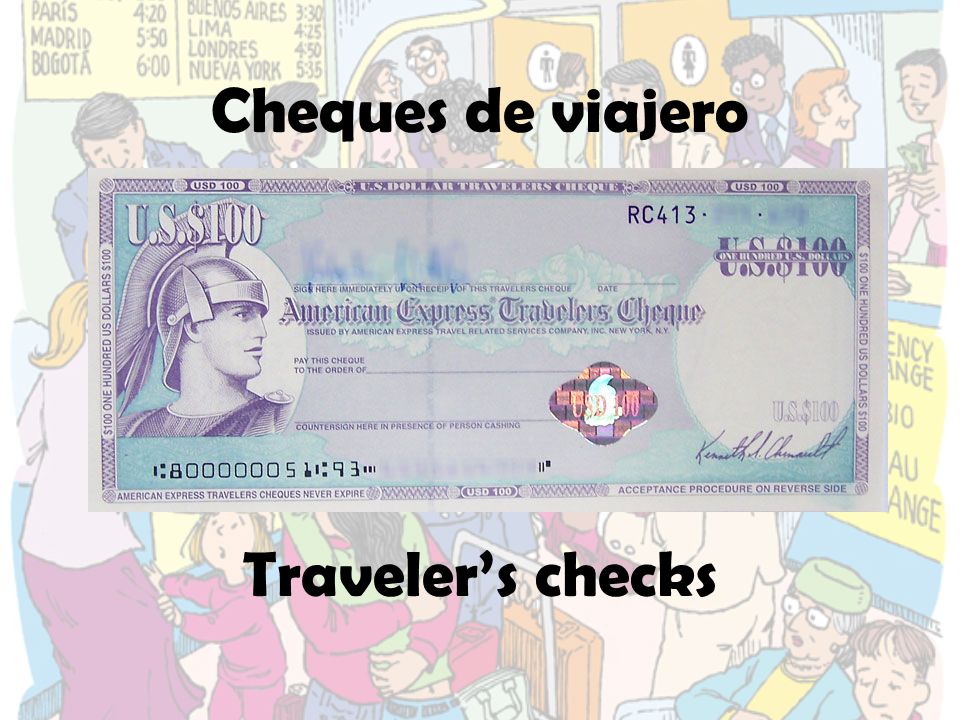 Cheques de viajero Traveler’s checks