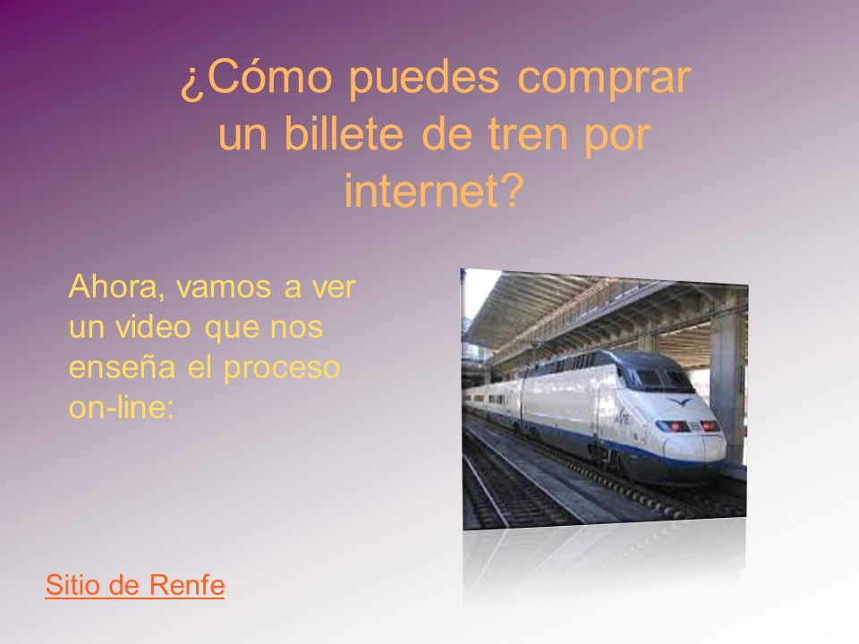 ¿Cómo puedes comprar un billete de tren por internet