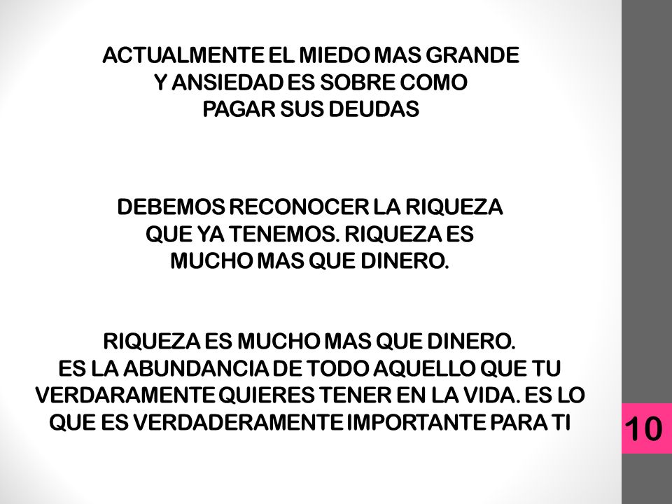 ACTUALMENTE EL MIEDO MAS GRANDE Y ANSIEDAD ES SOBRE COMO PAGAR SUS DEUDAS