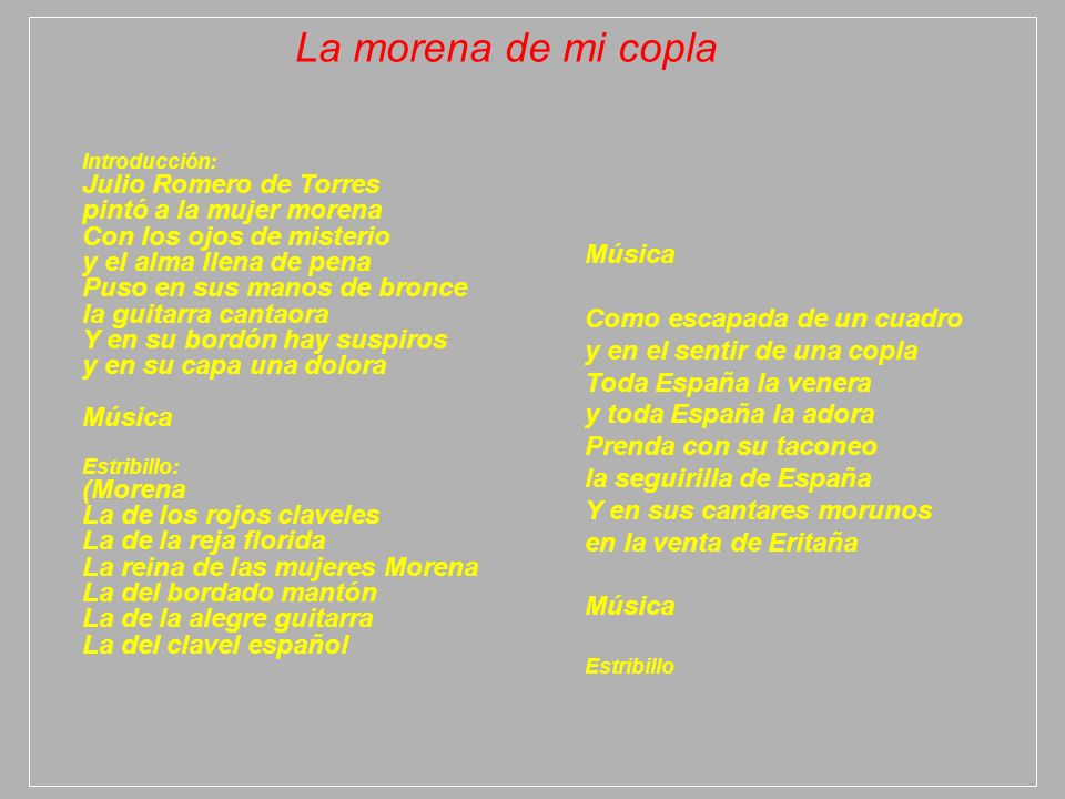La morena de mi copla Julio Romero de Torres pintó a la mujer morena