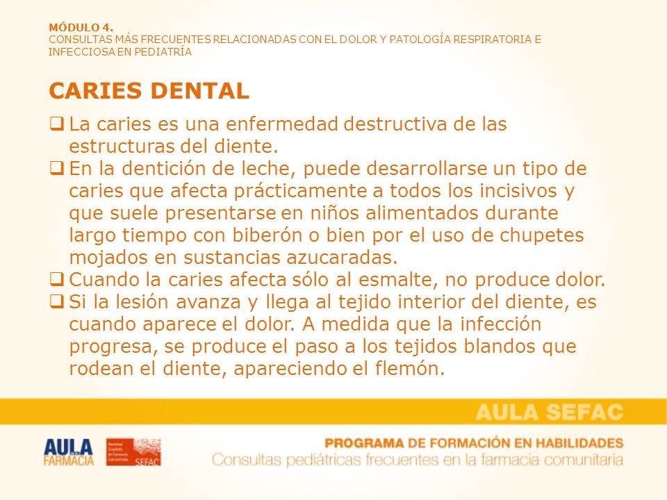 MÓDULO 4. CONSULTAS MÁS FRECUENTES RELACIONADAS CON EL DOLOR Y PATOLOGÍA RESPIRATORIA E INFECCIOSA EN PEDIATRÍA