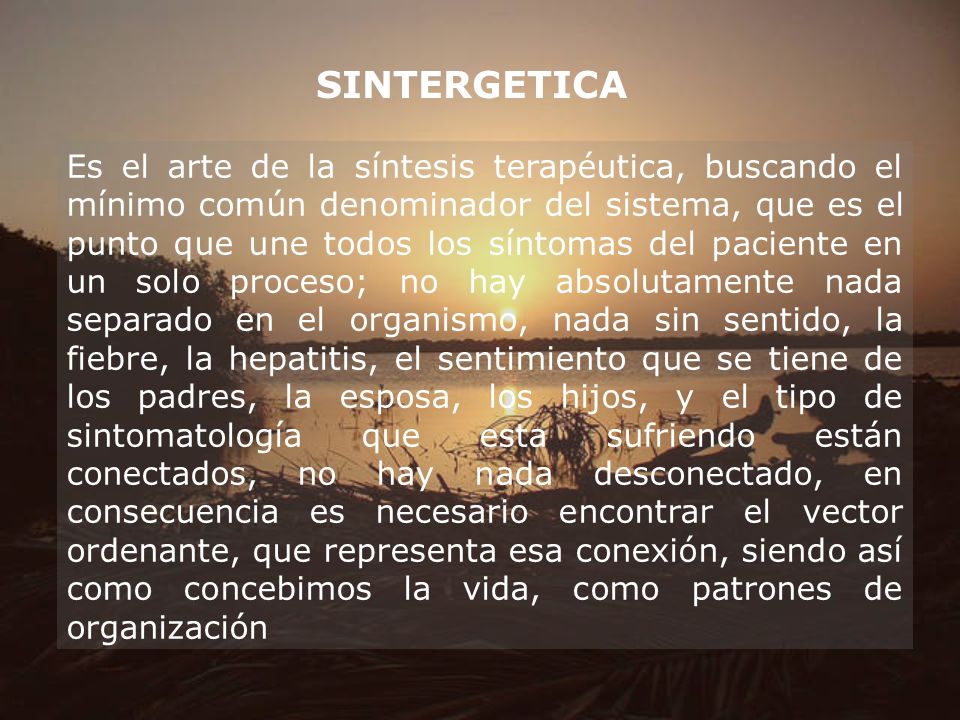 SINTERGETICA