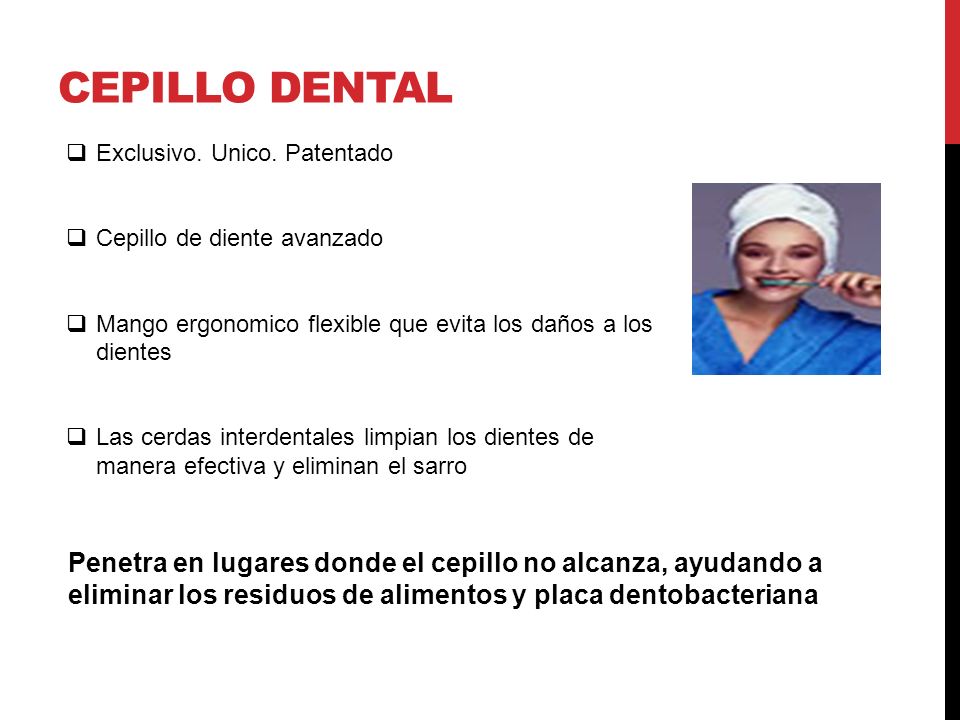 CEPILLO DENTAL Exclusivo. Unico. Patentado. Cepillo de diente avanzado. Mango ergonomico flexible que evita los daños a los dientes.