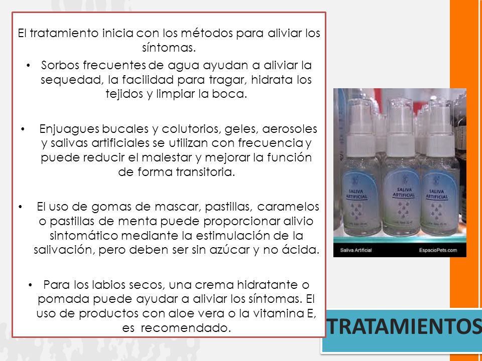 El tratamiento inicia con los métodos para aliviar los síntomas.