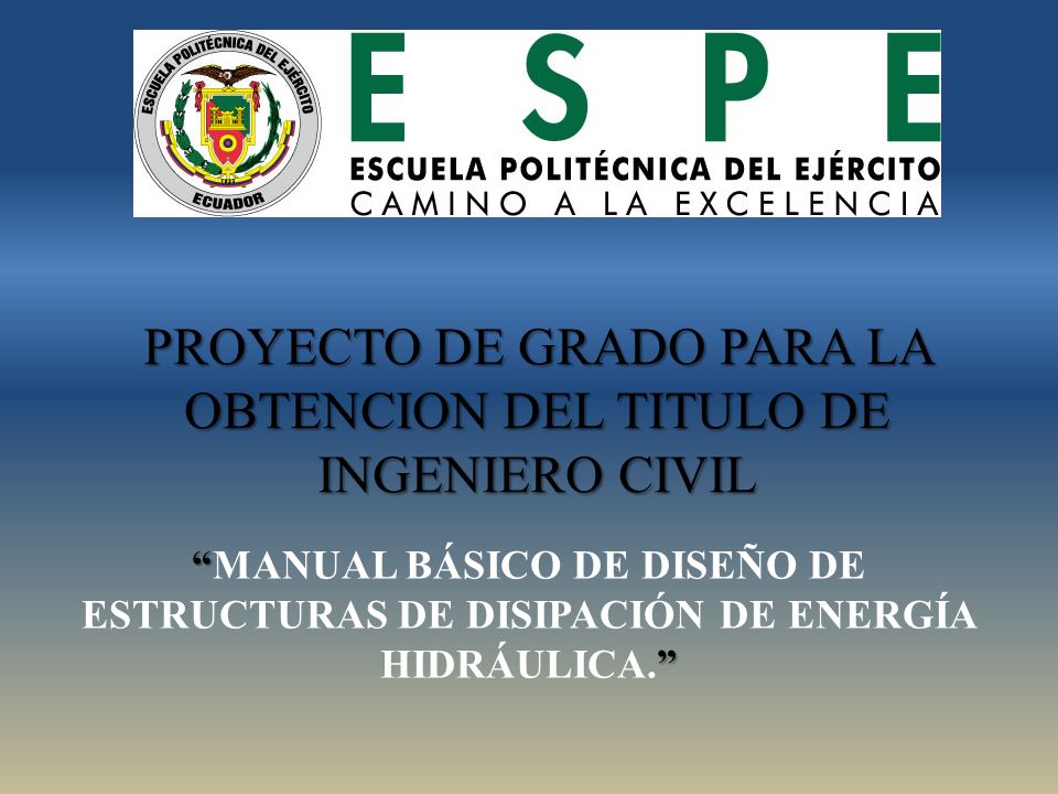 PROYECTO DE GRADO PARA LA OBTENCION DEL TITULO DE INGENIERO CIVIL