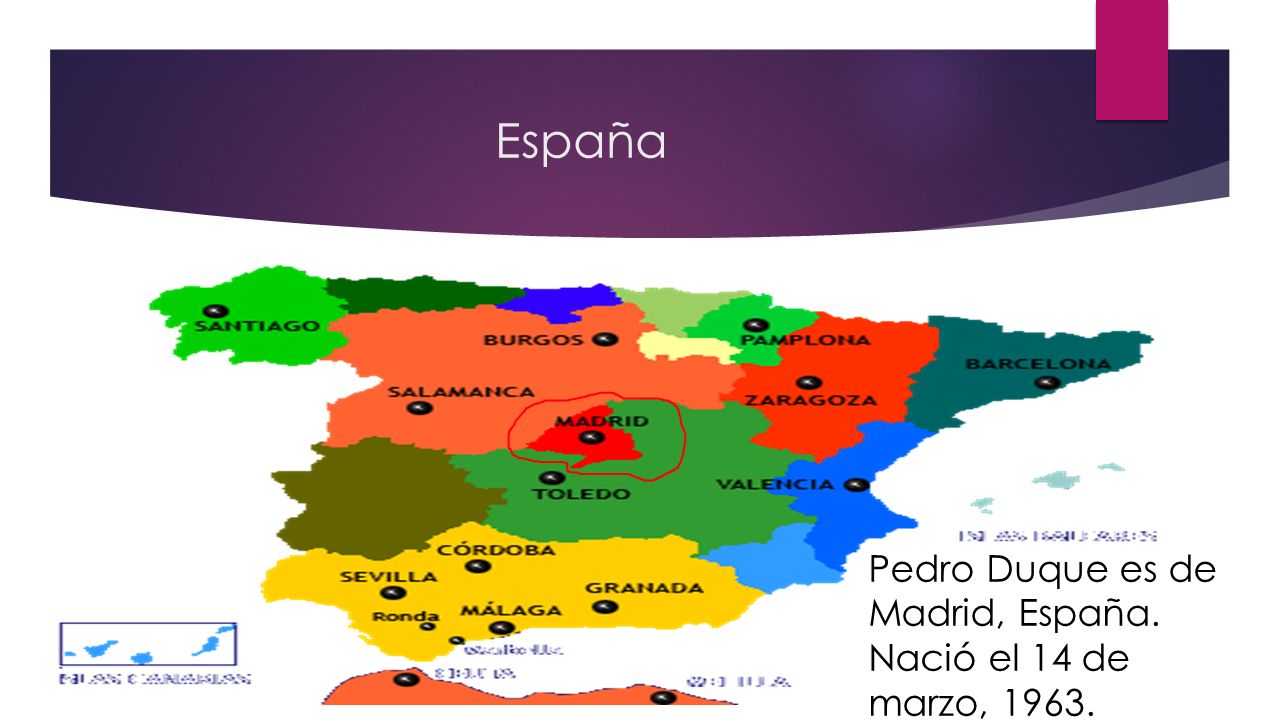 España Pedro Duque es de Madrid, España. Nació el 14 de marzo, 1963.
