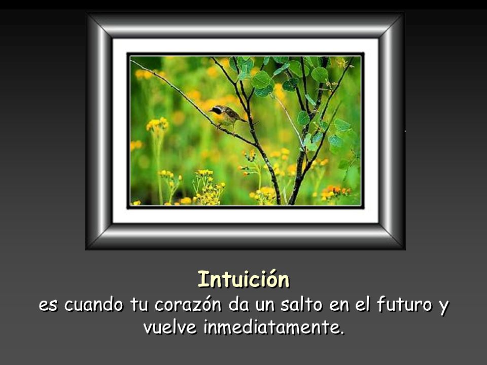 es cuando tu corazón da un salto en el futuro y vuelve inmediatamente.