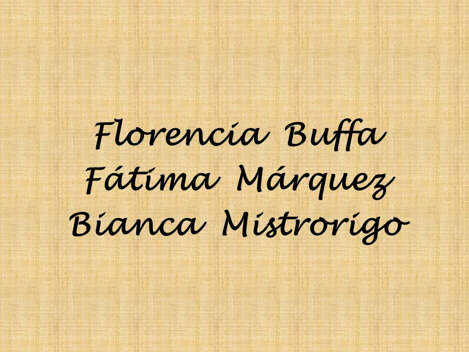 Florencia Buffa Fátima Márquez Bianca Mistrorigo