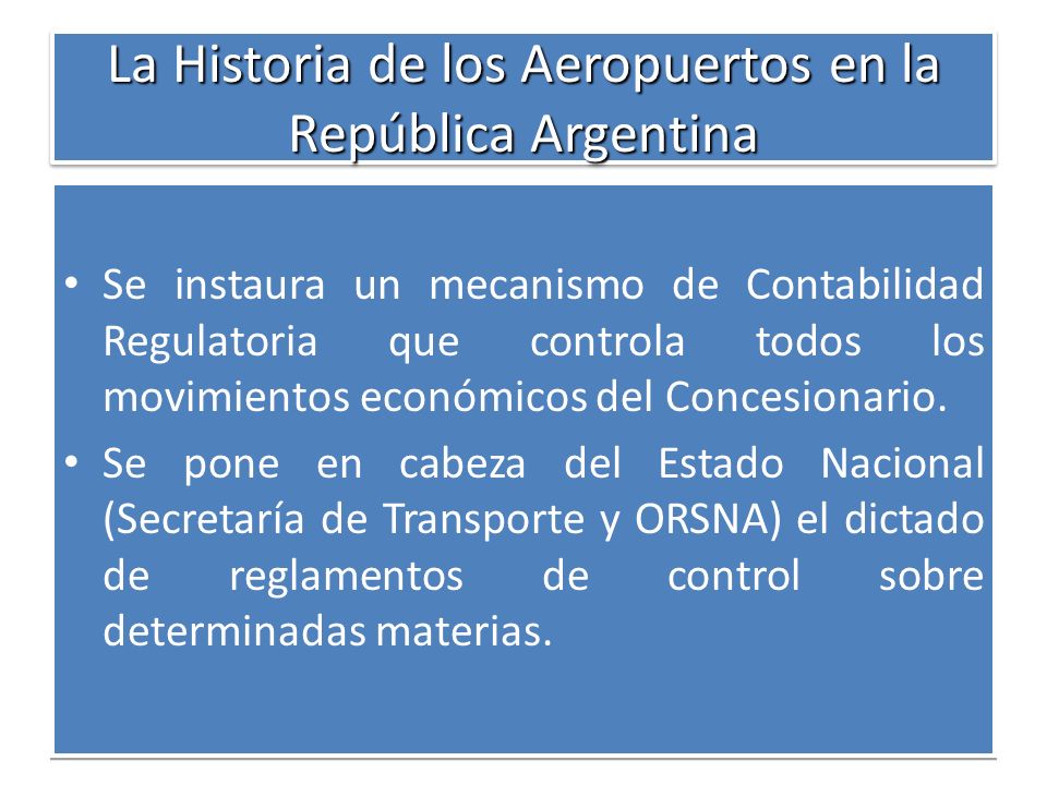 La Historia de los Aeropuertos en la República Argentina