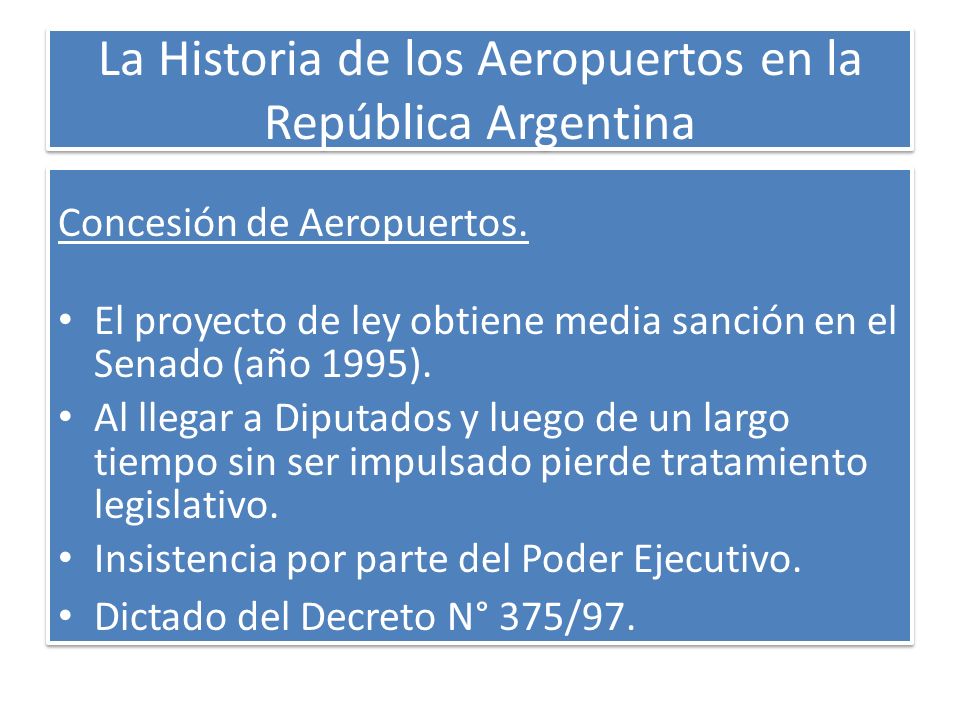 La Historia de los Aeropuertos en la República Argentina