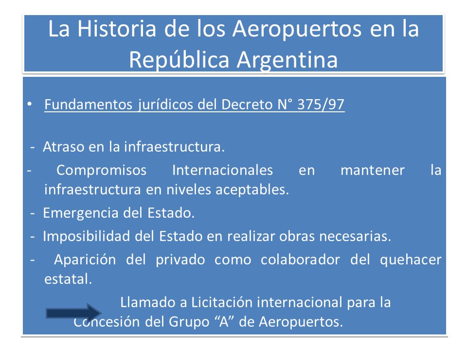 La Historia de los Aeropuertos en la República Argentina