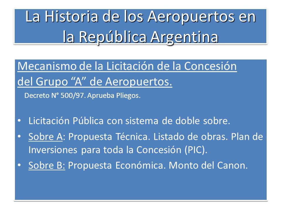 La Historia de los Aeropuertos en la República Argentina