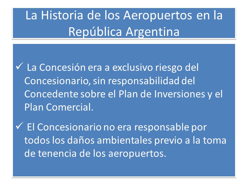 La Historia de los Aeropuertos en la República Argentina