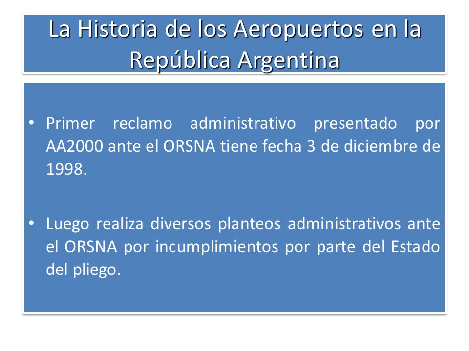 La Historia de los Aeropuertos en la República Argentina
