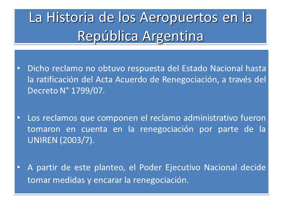La Historia de los Aeropuertos en la República Argentina