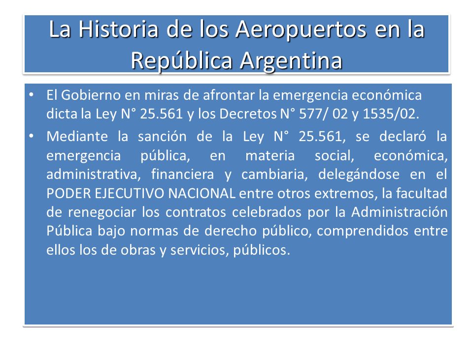 La Historia de los Aeropuertos en la República Argentina