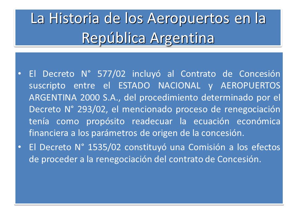 La Historia de los Aeropuertos en la República Argentina