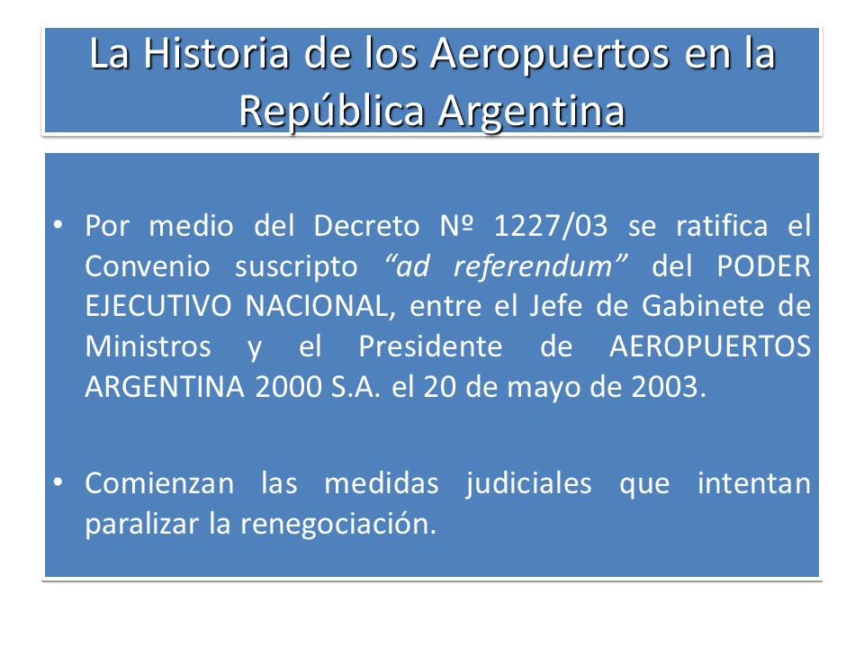 La Historia de los Aeropuertos en la República Argentina