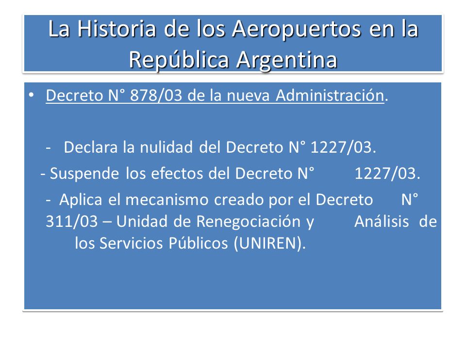 La Historia de los Aeropuertos en la República Argentina