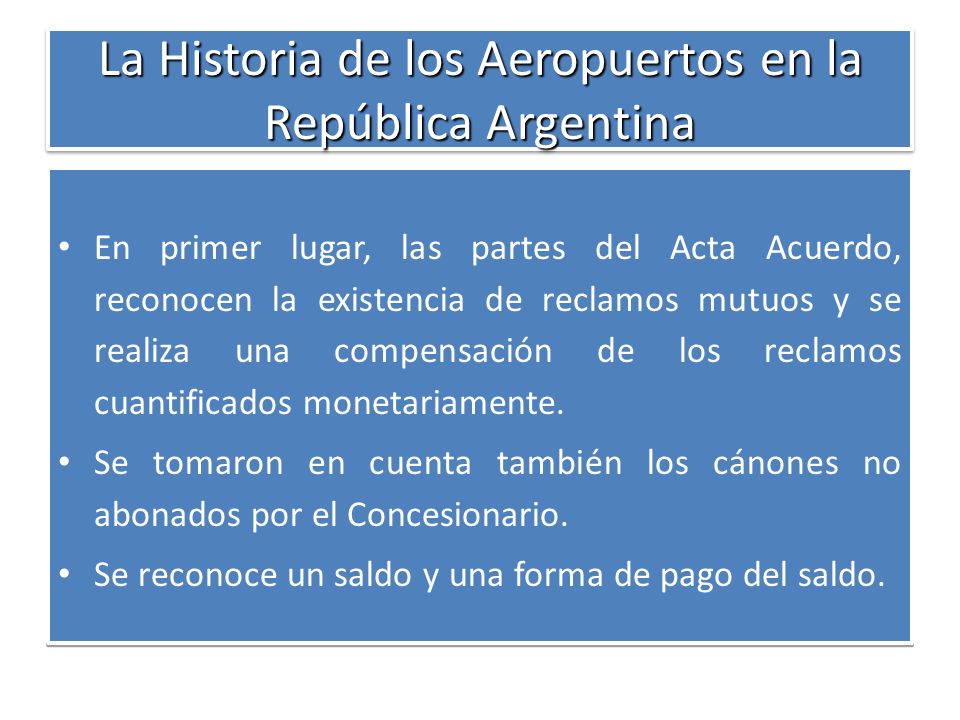 La Historia de los Aeropuertos en la República Argentina