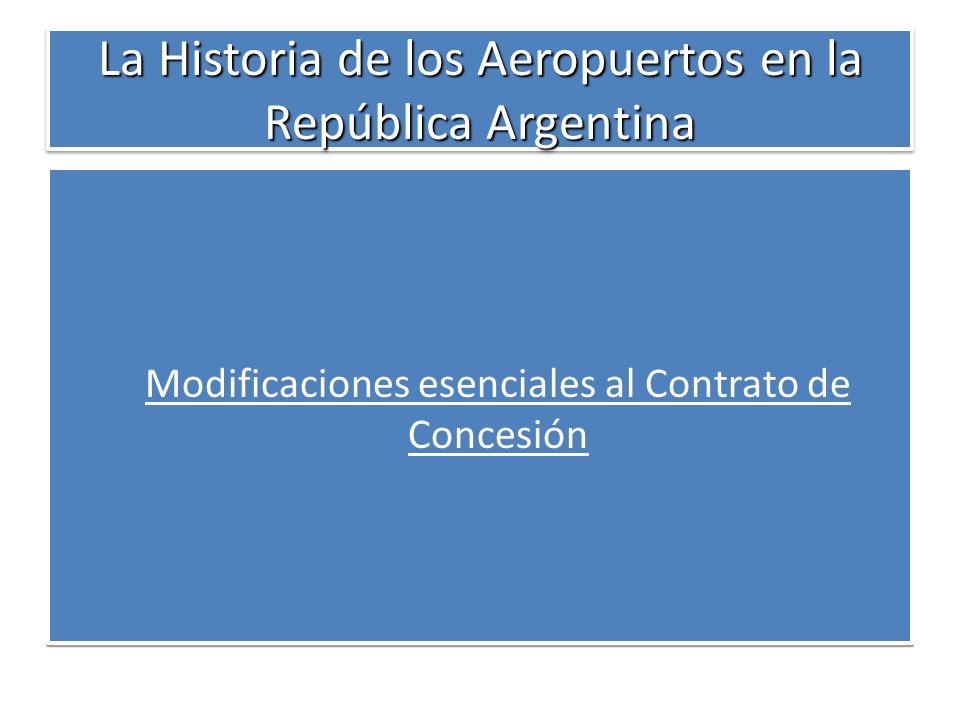 La Historia de los Aeropuertos en la República Argentina