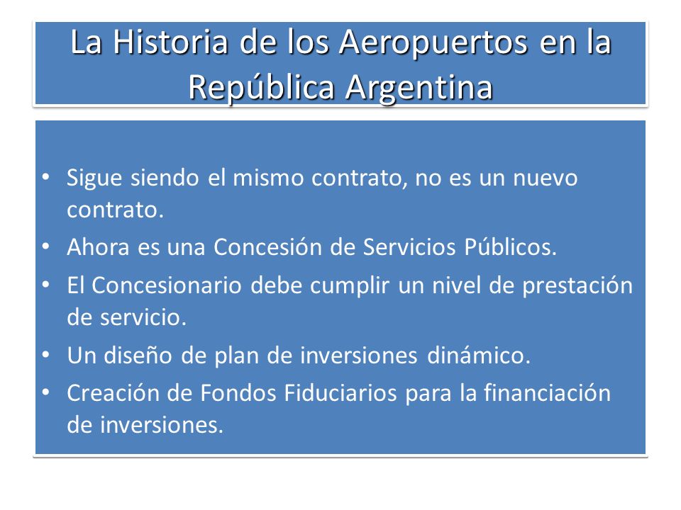 La Historia de los Aeropuertos en la República Argentina