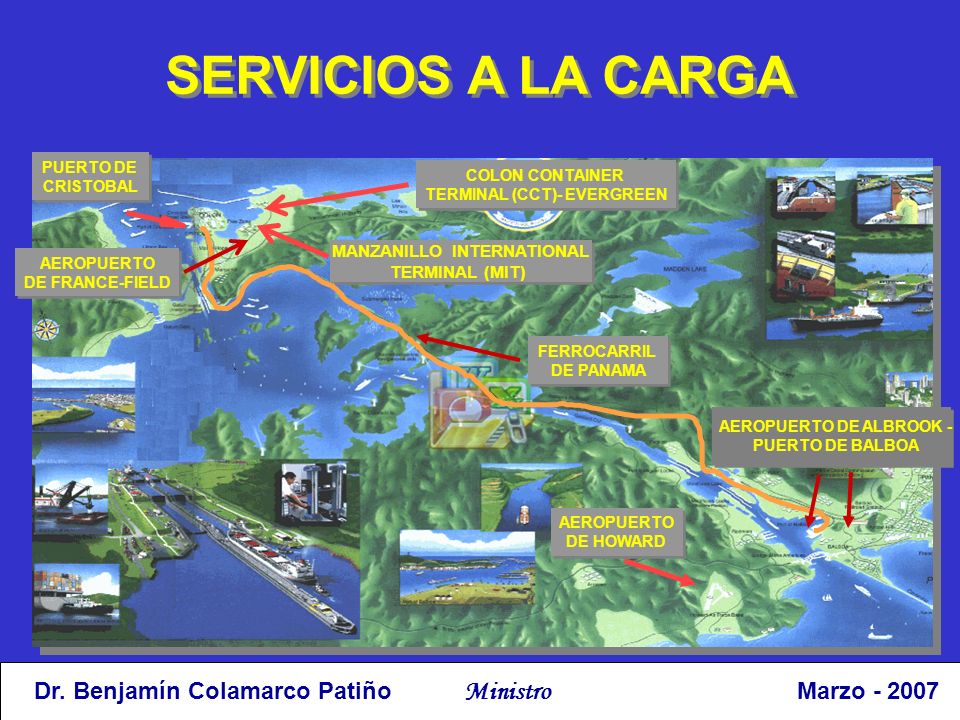 SERVICIOS A LA CARGA PUERTO DE. CRISTOBAL. COLON CONTAINER. TERMINAL (CCT)- EVERGREEN. MANZANILLO INTERNATIONAL.