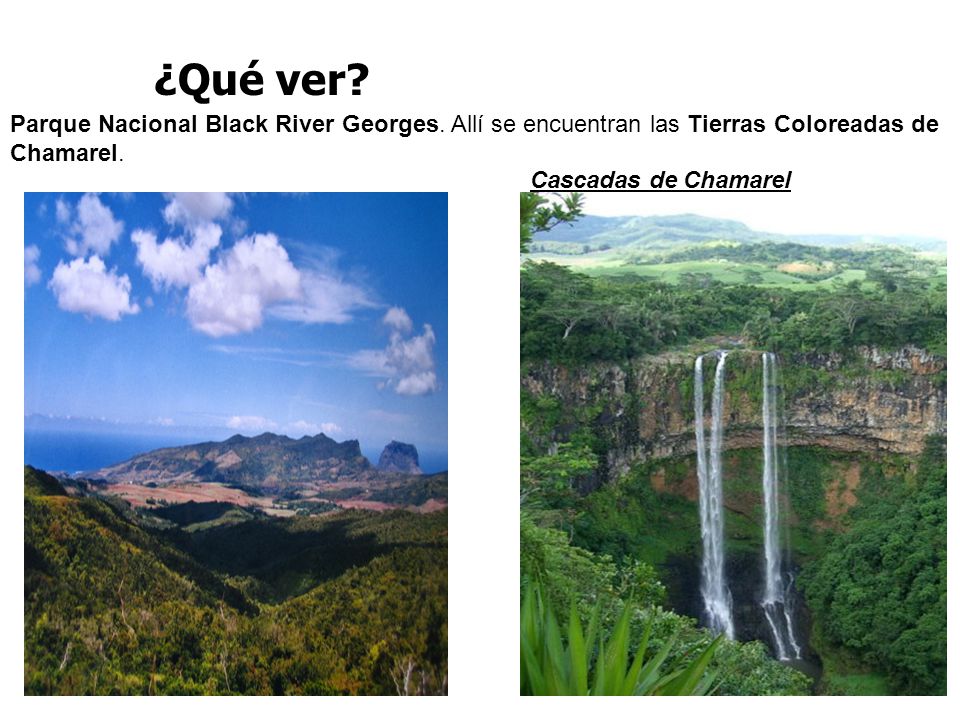 ¿Qué ver Parque Nacional Black River Georges. Allí se encuentran las Tierras Coloreadas de Chamarel.