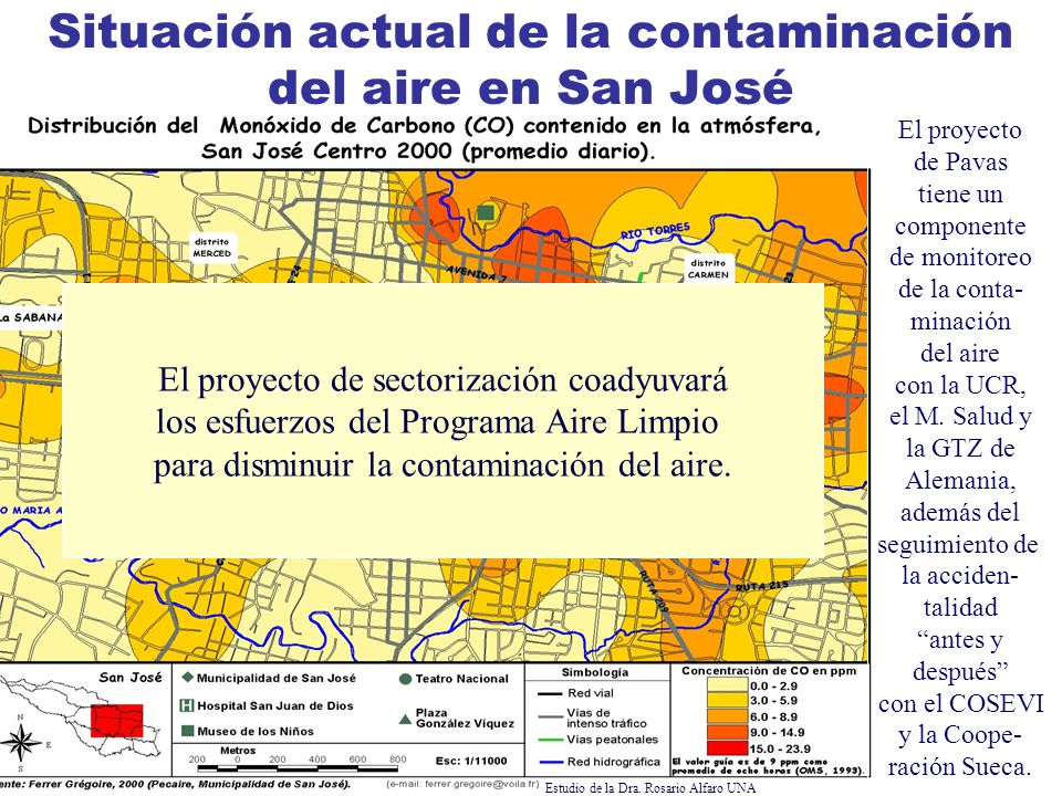 Situación actual de la contaminación del aire en San José