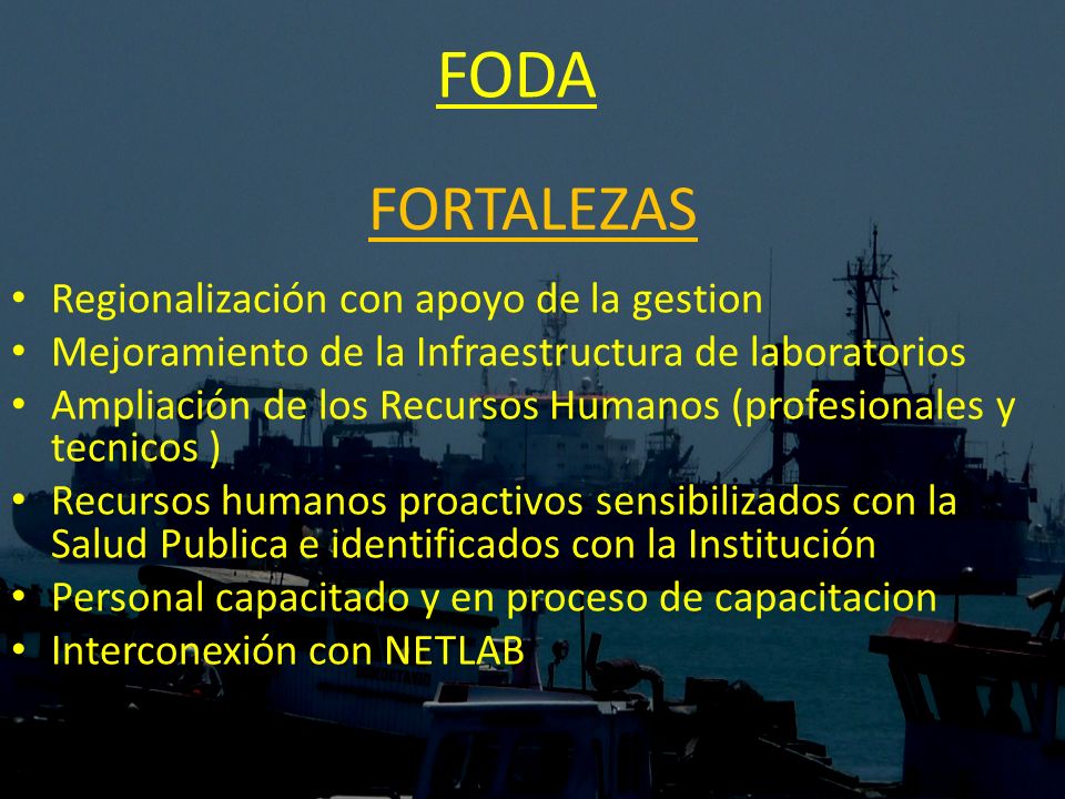 FODA FORTALEZAS Regionalización con apoyo de la gestion
