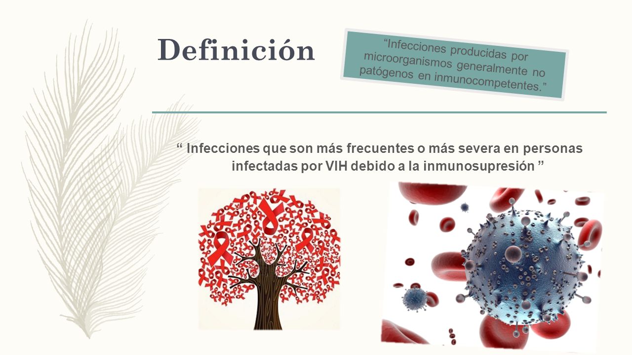 Definición Infecciones producidas por microorganismos generalmente no patógenos en inmunocompetentes.