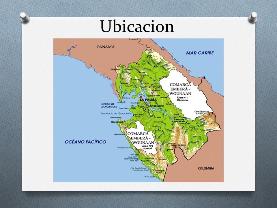 Ubicacion orillas del Río Chucunaque, Tuira, Tupiza y Río Chico y también habitan en la provincia de Panamá: Chagres, Mocambo Abajo,