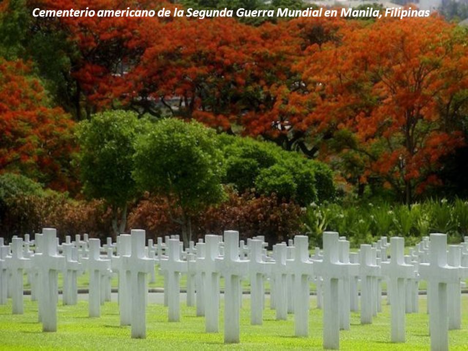 Cementerio americano de la Segunda Guerra Mundial en Manila, Filipinas